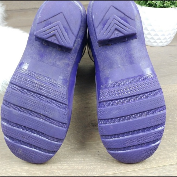 Hunter Kids Gloss Purple size 4 - Picture 5 of 7
